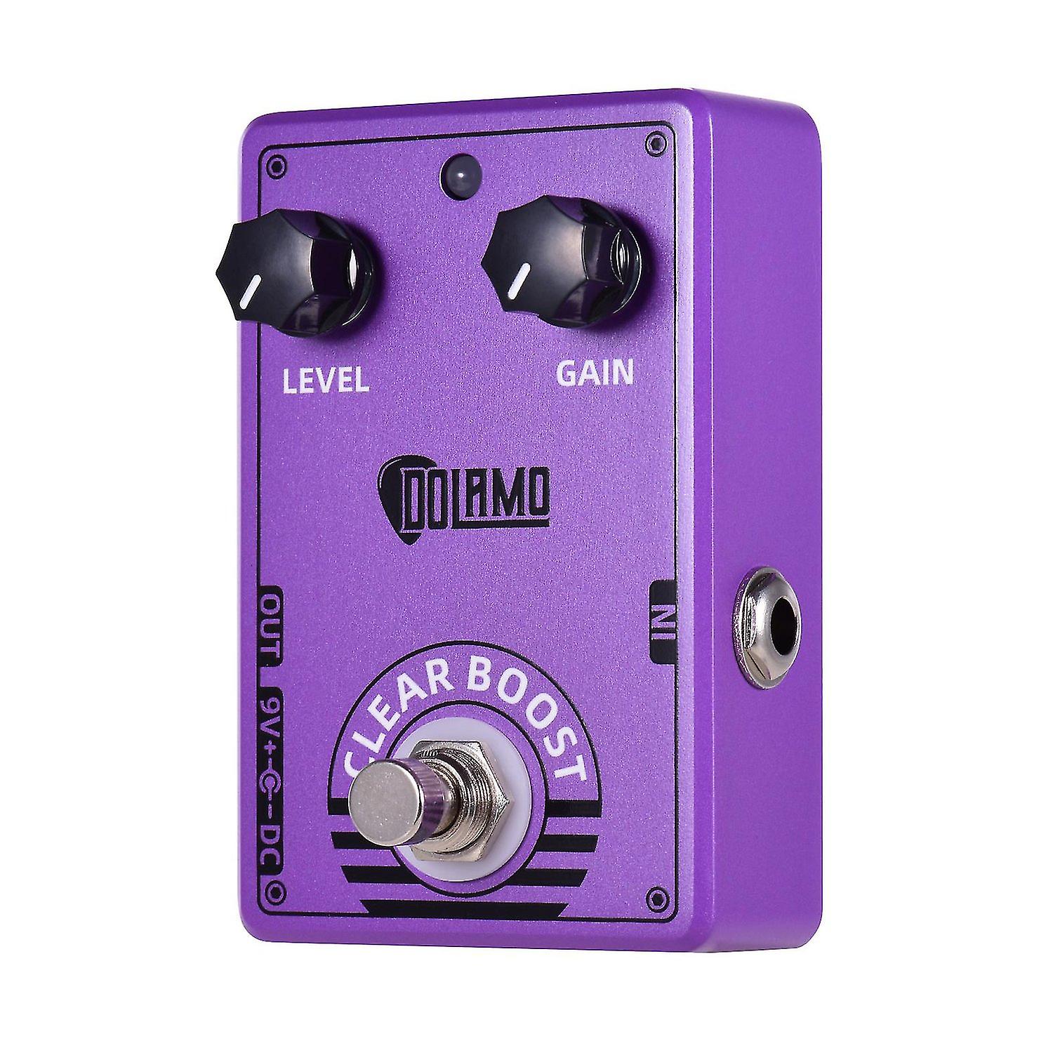 Dolamo D-6 Clear Boost gitár effekt pedál lila gitárpedál boost effektek True Bypass az Electri számára