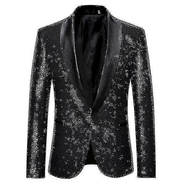 Férfi divat flitter alkalmi blézer wediing ünnepi öltöny kabát
