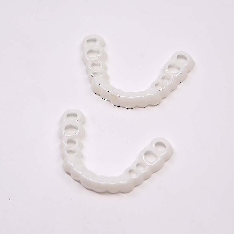 Upper Teeth And Lower Teeth Simulation Braces Simulation Braces Silicone Whitening Denture Braces -GSL