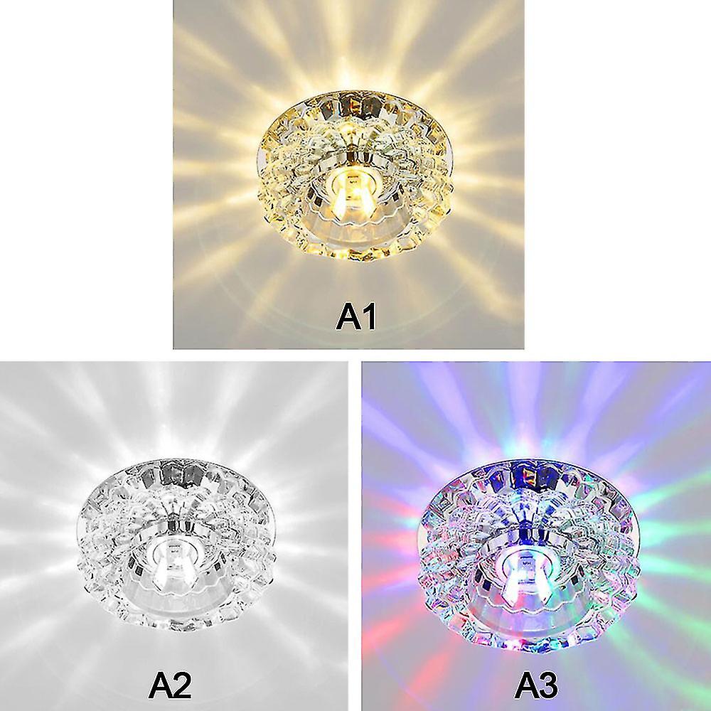 View of New Chandelier Crystals Ceiling Lighting Fixtures, Small LED Flush ...
