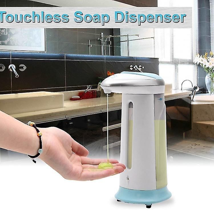 Automatic Soap Dispenser, Touchless Hands Free Soap Dispenser with Infrared Sensor, Waterproof Base,