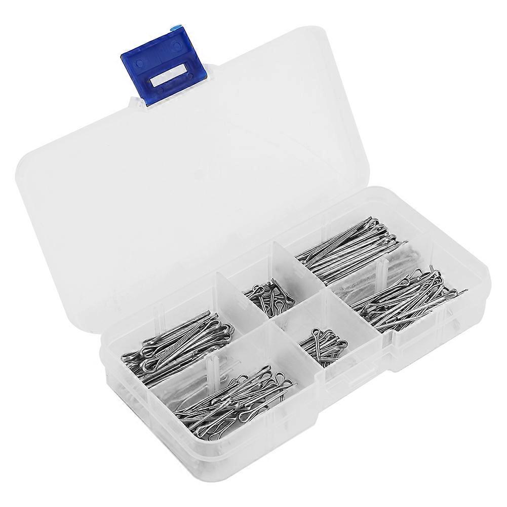 175pcs Set 5 Kinds Of Zinc Alloy Metal Split Cotter Pins Assortment Kit Fastener Hardware