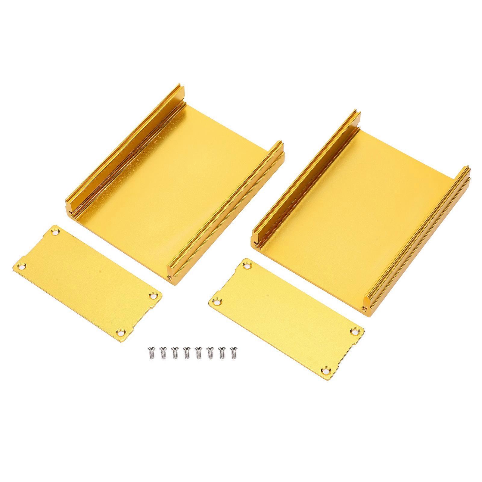 Split Type Housing Project Box Golden Enclosure Case Aluminiumslegering vanntett for GPS dekoder kretskort
