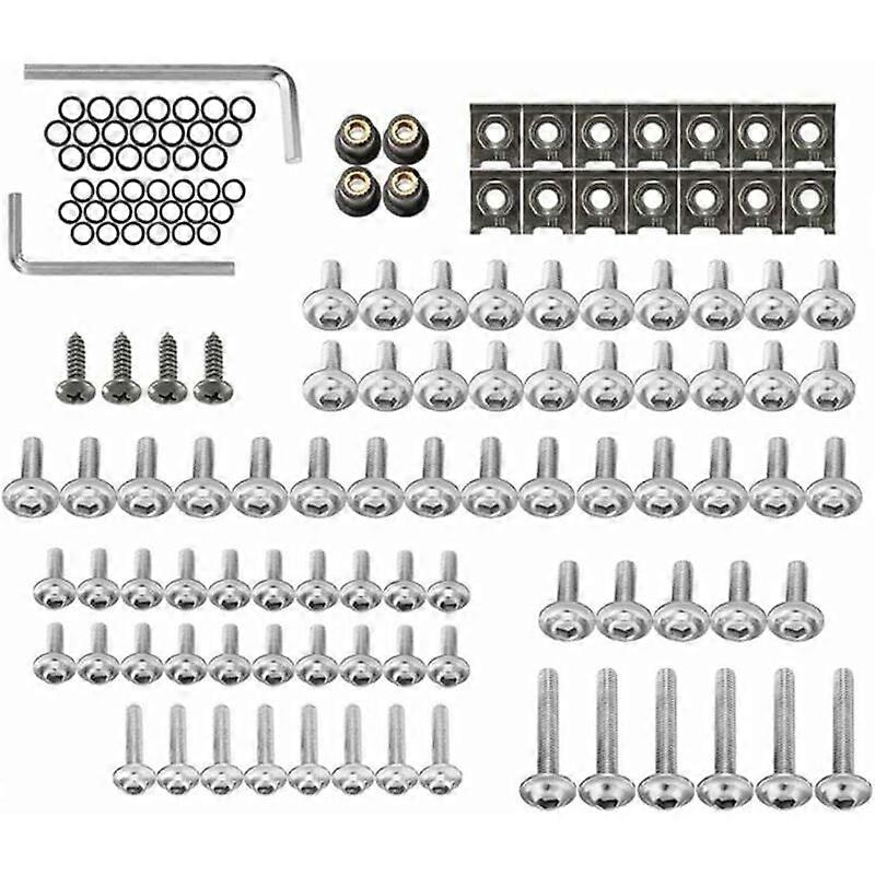 137 Pieces Motorcycle Fairing Body Bolts Kit