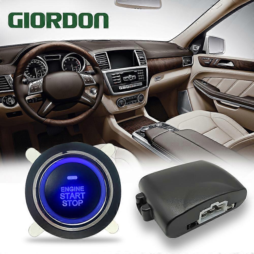 Universal less Car Key Systems Key blade Entry System  one start switch, 12V vehicle start stop , vehicle ignition system