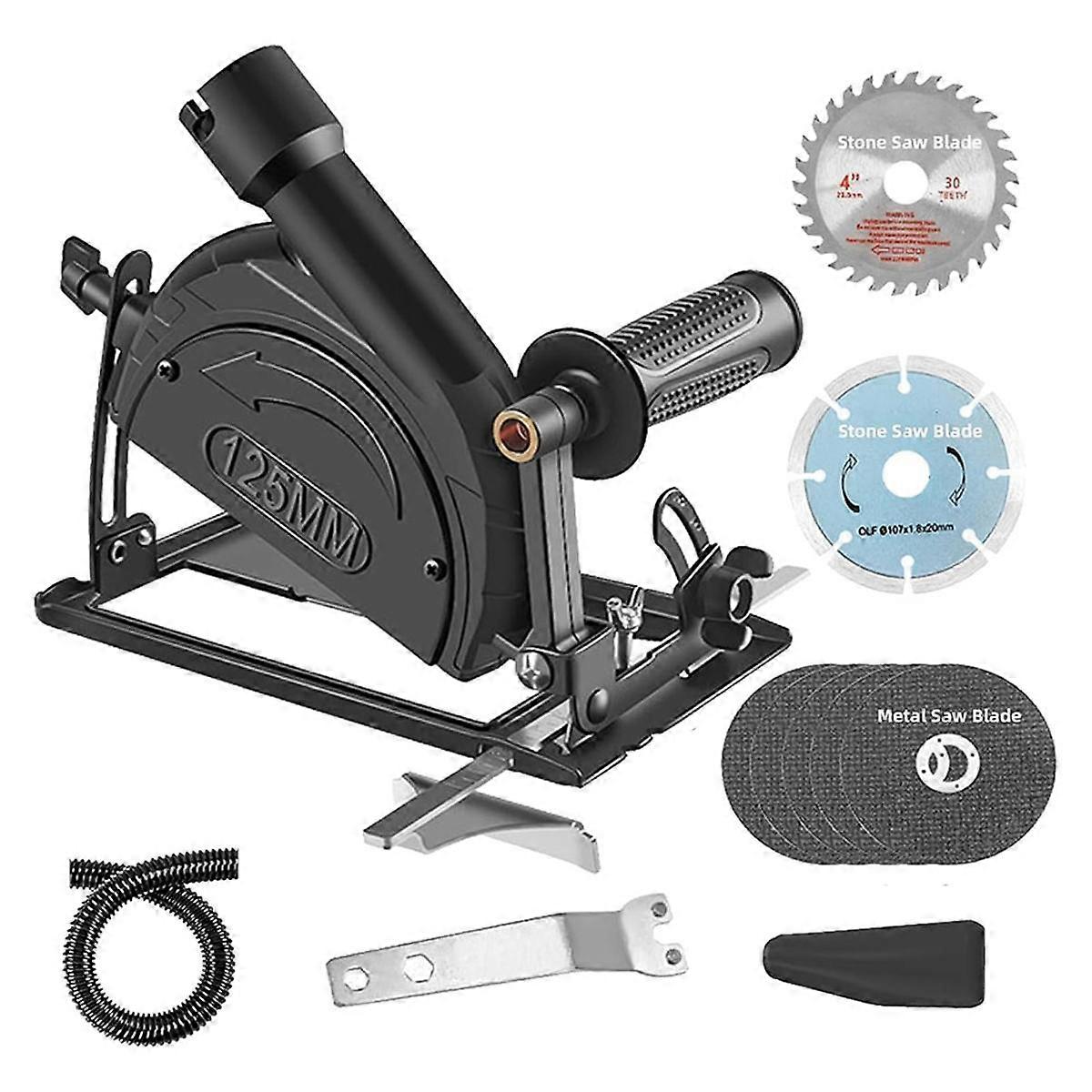 Angle Grinder Stand, 0-45 Degree Adjustable Cutting Angle,Polishing Machine Fixed Stand, for 4in-5in Angle Grinder A