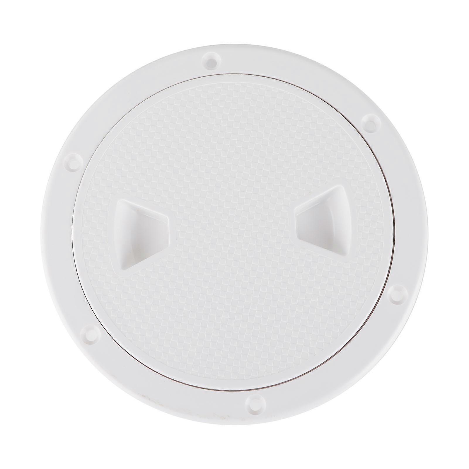 6 pouces Plaque De Pont Panneau Couvercle Rond Blanc Antidérapant Surface Séparé Conception PréPercée Trous