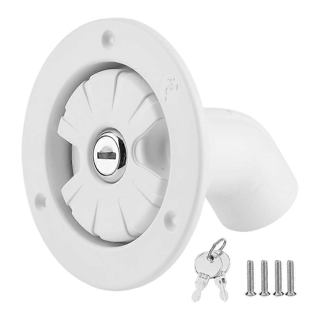 Lockable Gravity Water Inlet Freshwater Filling Filter with 2 Keys for Caravan Boat Trailer