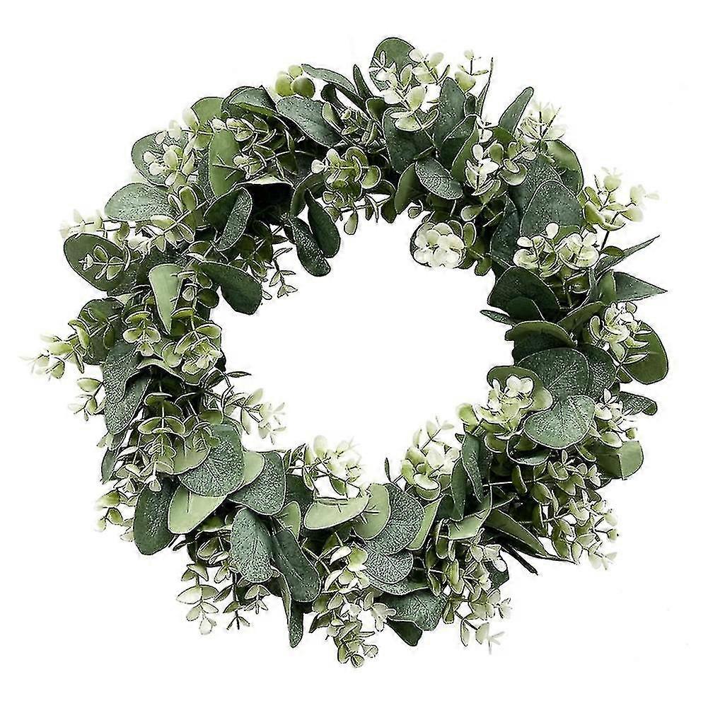 Simulation Wreath Door Knocker Eucalyptus Leaf Wreath Eucalyptus Wreath Simulation Green Plant Decoration