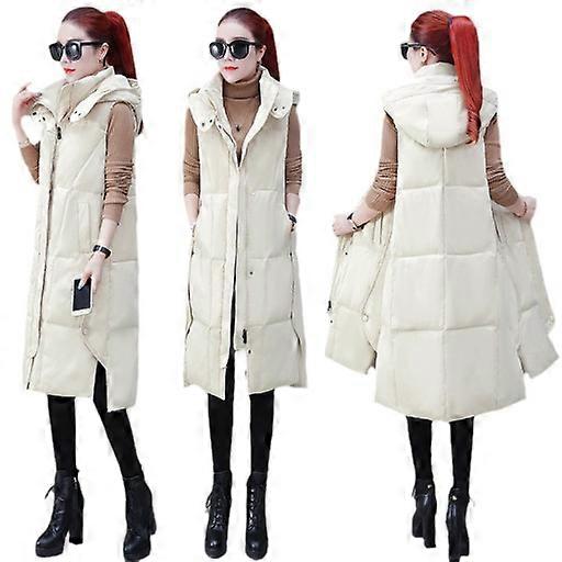 Quiltet tanktop lang ned vest vinter
