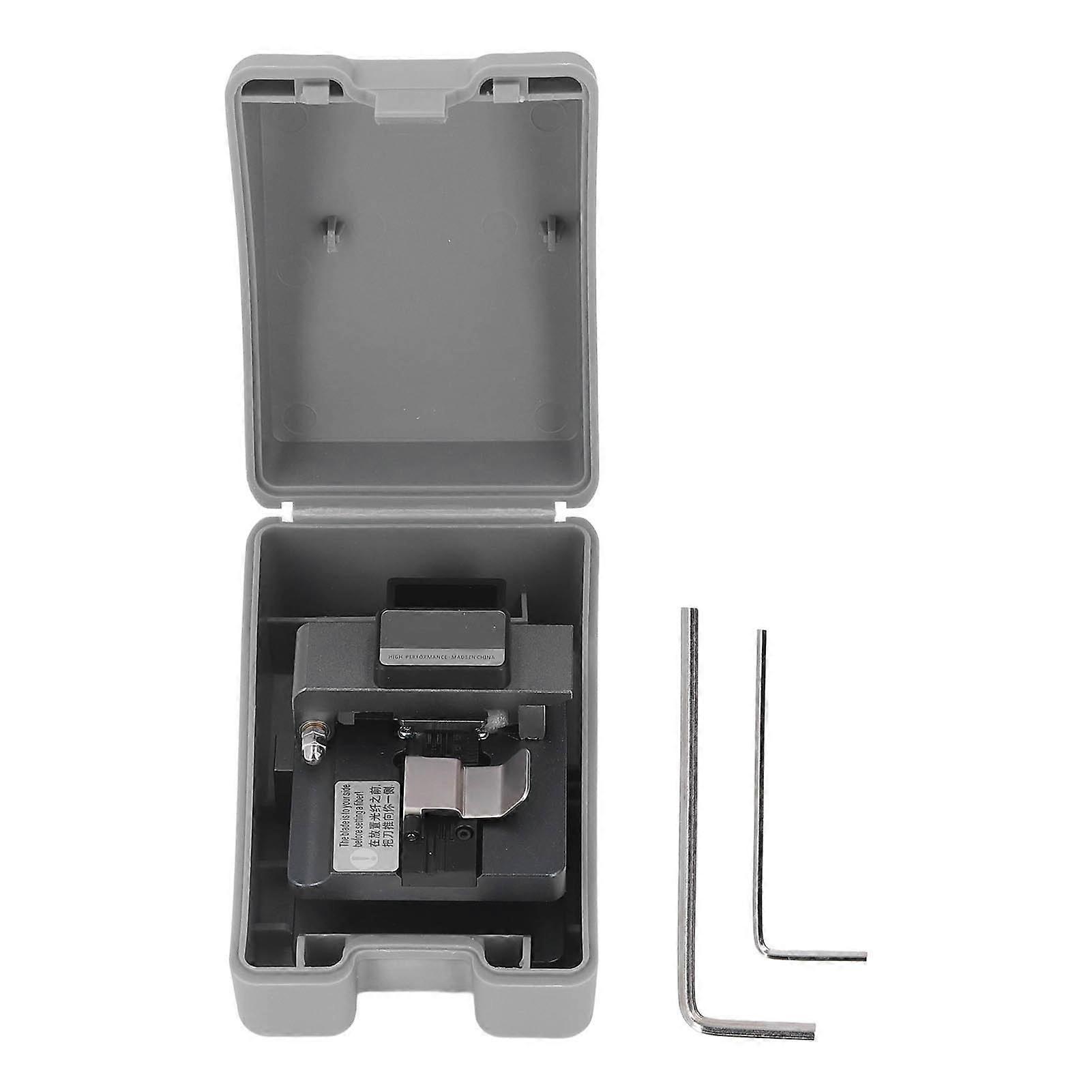Optical Fiber Cleaver High Precise Accurate Fiber Cutting Machine Automatic Knife Return Cable Cutter with 3 in 1 Clamp