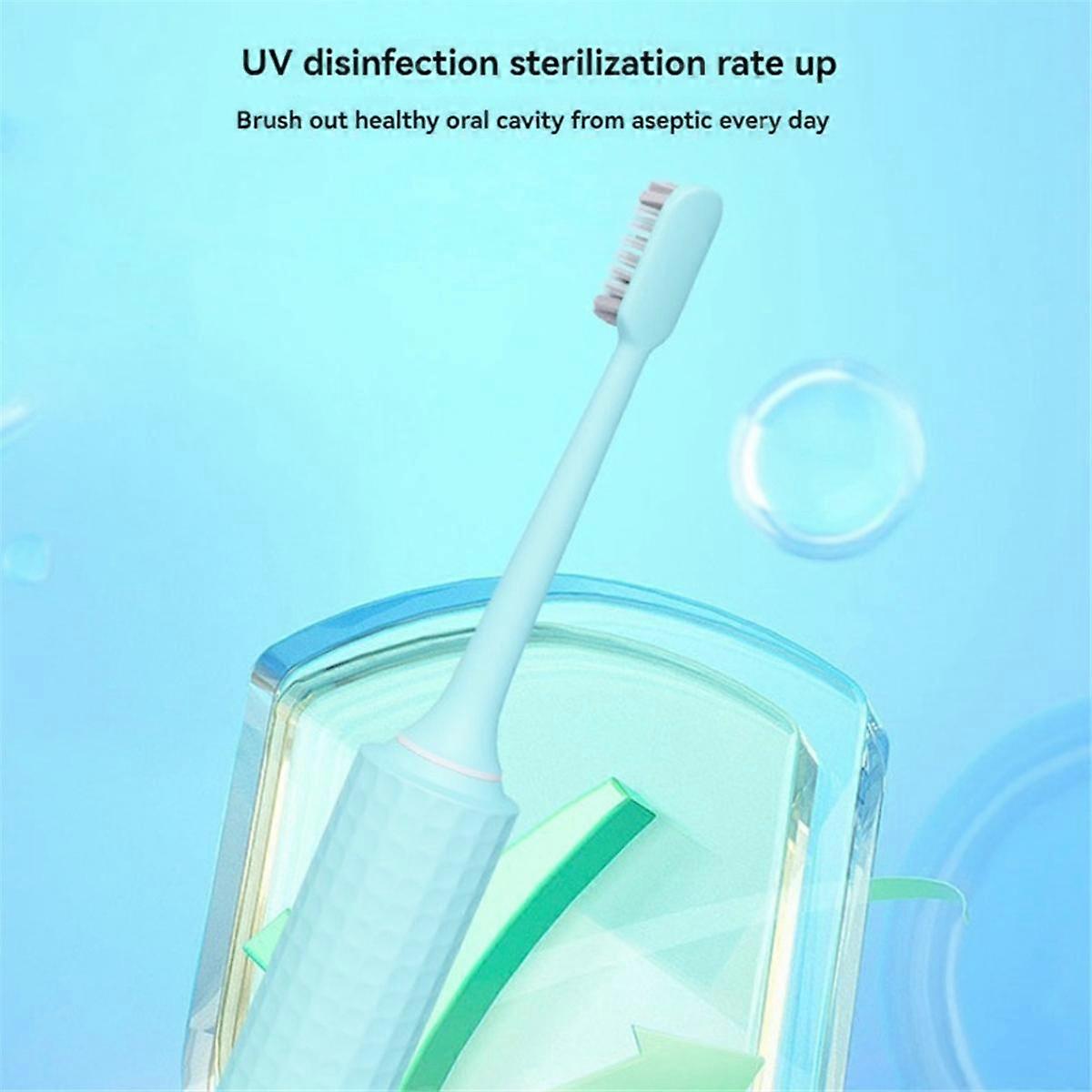 歯ブラシ殺菌器、UV歯ブラシ殺菌器とホルダー、5つの歯ブラシスロット、コードレス壁掛け歯ブラシ殺菌器