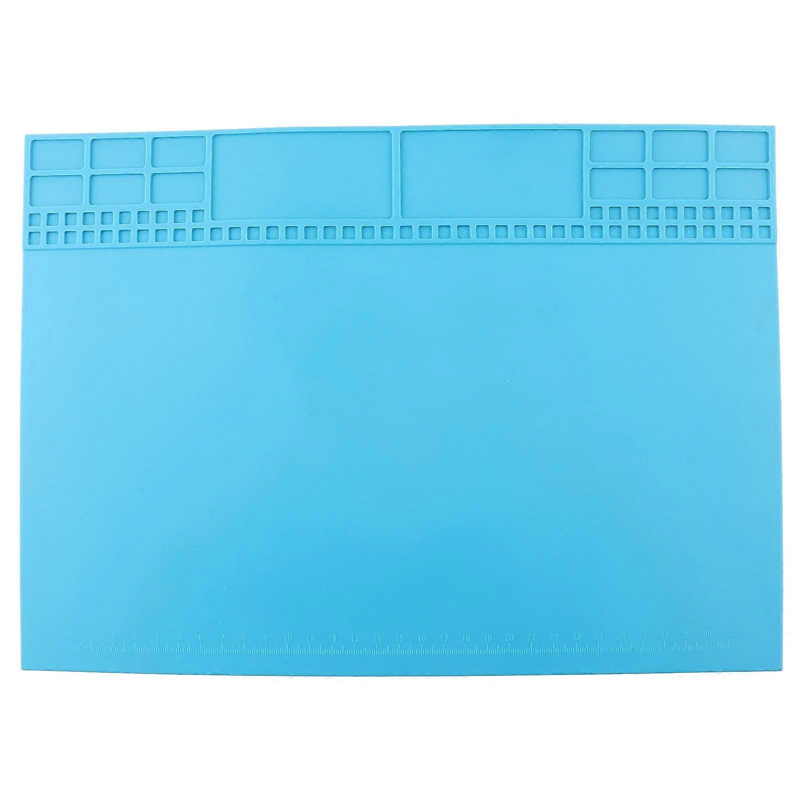 Heatresistant Phone Computer Maintenance Platform Heat Insulation Pad Mat Light Blue