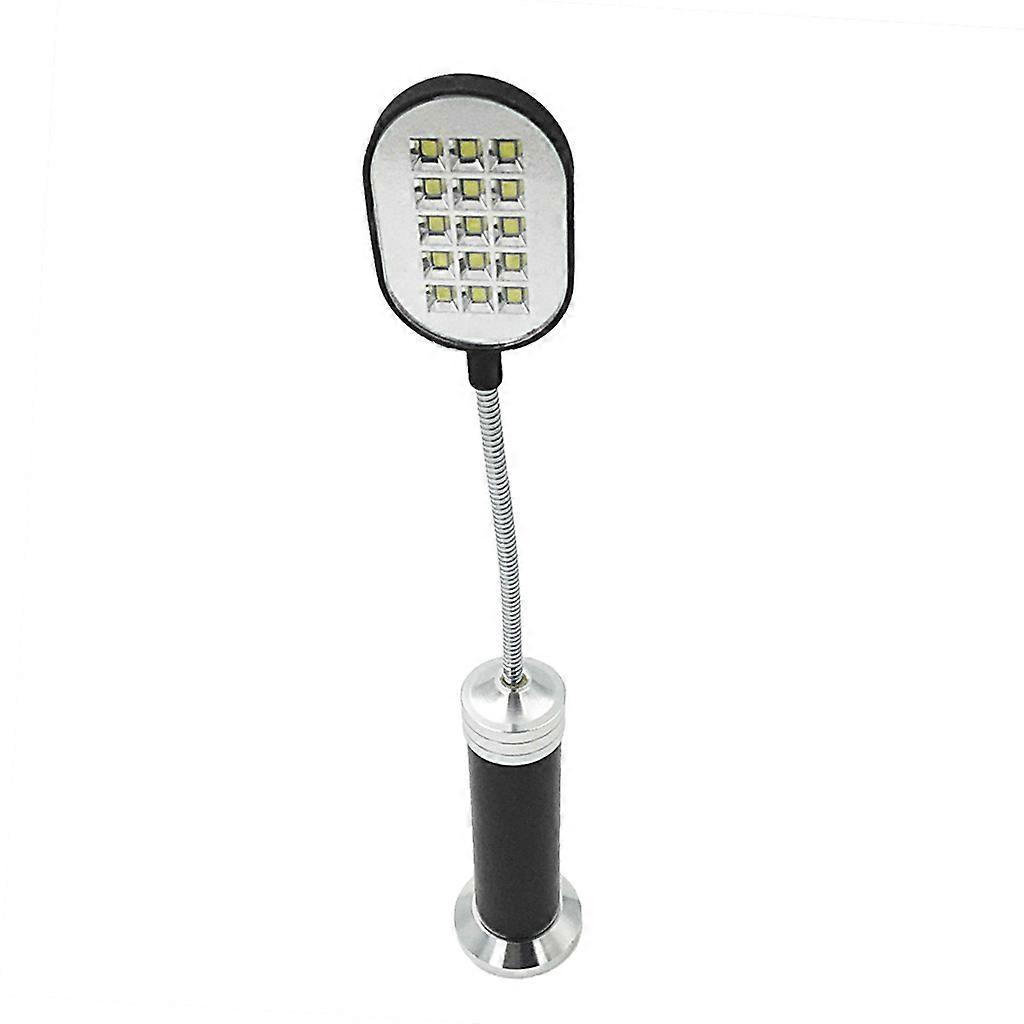 Flexible Magnetic Base Computer Table Working Light Lamp 15 LED Study Flashlight