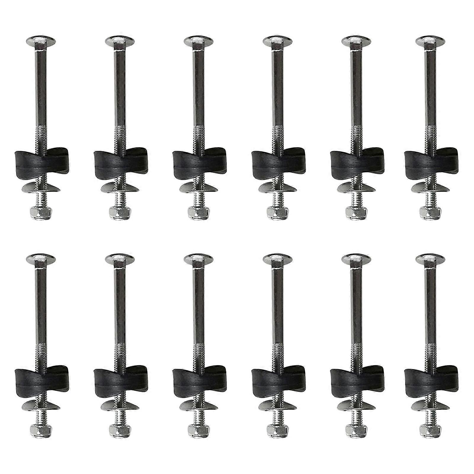 Trampoline Screws Kits, 12Pcs Galvanized Steel Trampoline Screws Fixing Accessories for Trampoline
