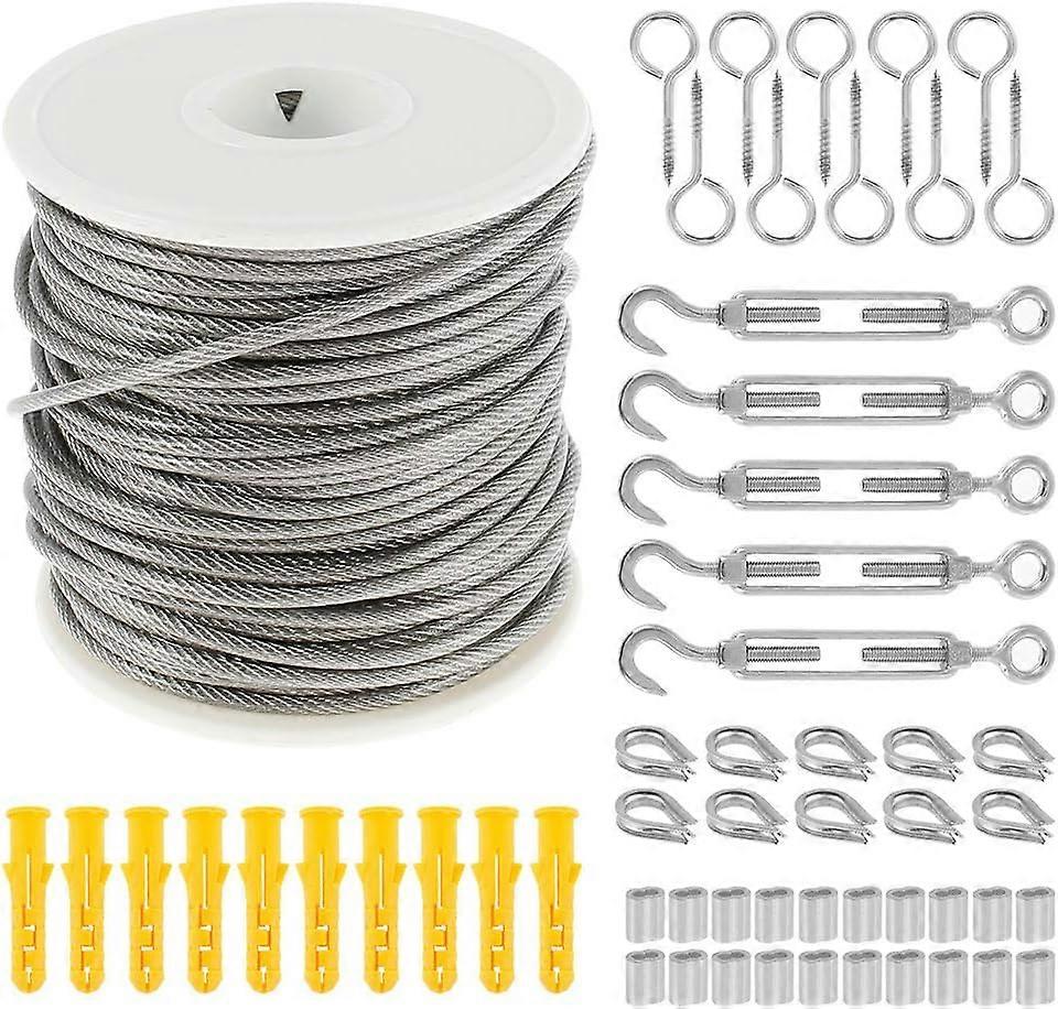Stainless Steel Wire Rope 304, Marine Grade Cable Railing Kit, Aircraft ...