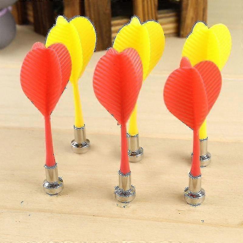 6 Pcs Replacement Magnetic Darts Plastic Wing Dart For Magnet Dartboard Target Game Toys Jiujiuso