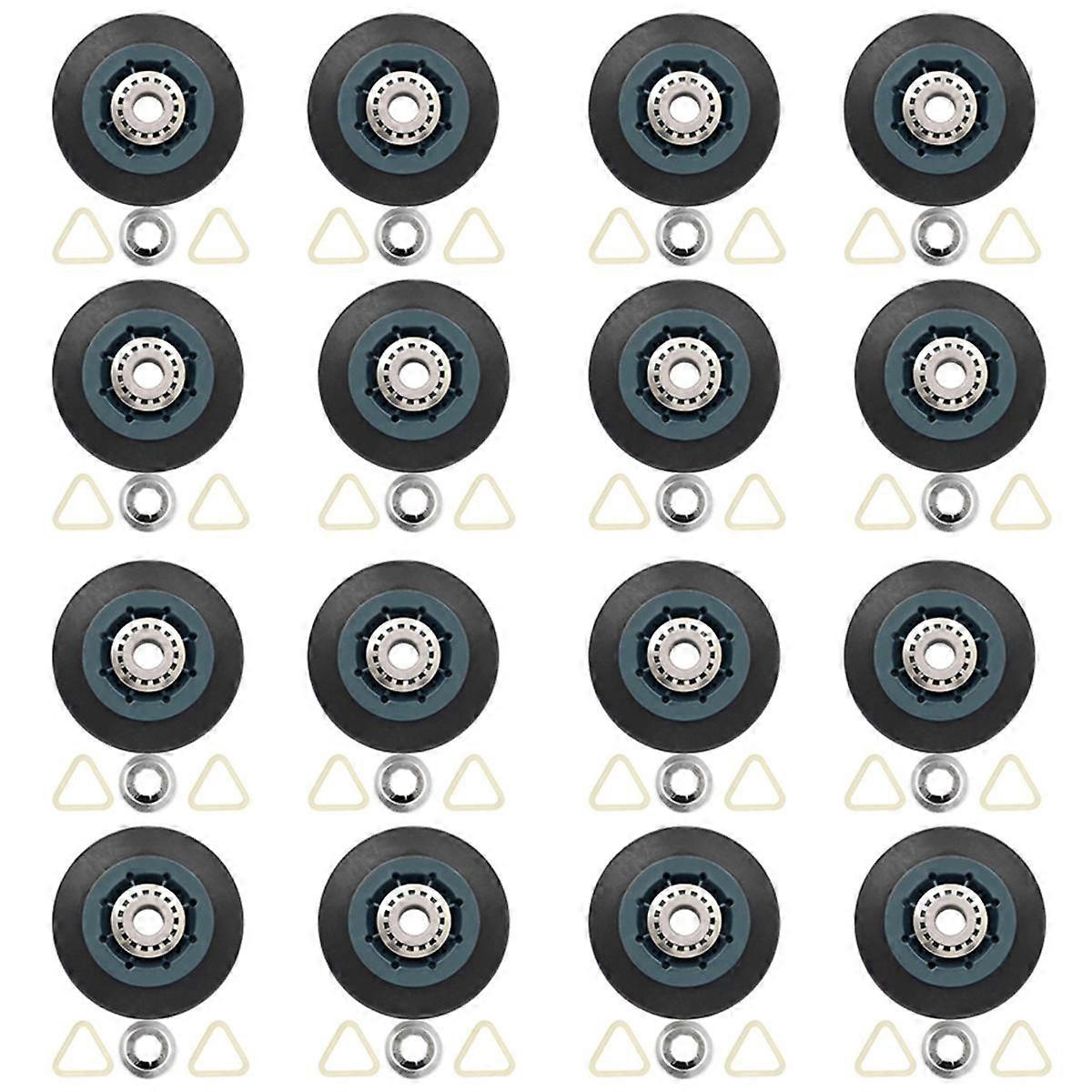 16Pack W10314173 Dryer Drum Roller Replacement for Dryer Compatible with WPW10314173 Roller Drum Su