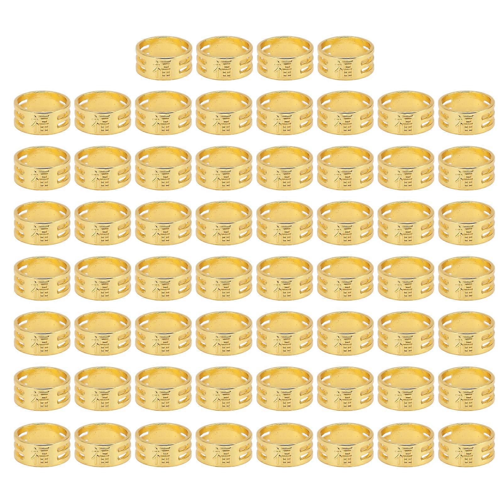 60buc degetare de cusut rafinat cupru cusut degete protectori pentru cusut manual matlasare broderie de aur