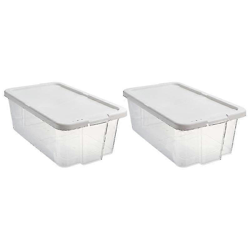 2pcs transparent shoes storage boxes plastic shoes display cases house