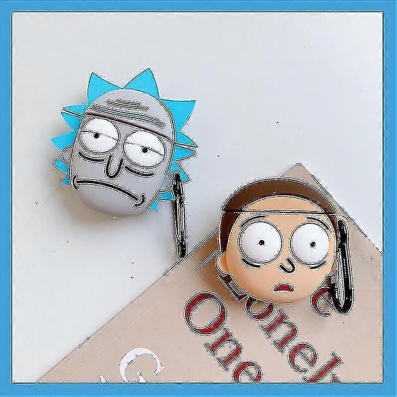 Funny Rick And Morty Airpods Pro1 Generation 23 Suitable For Apple Headphone Shell Bluetooth Case Silicone Case