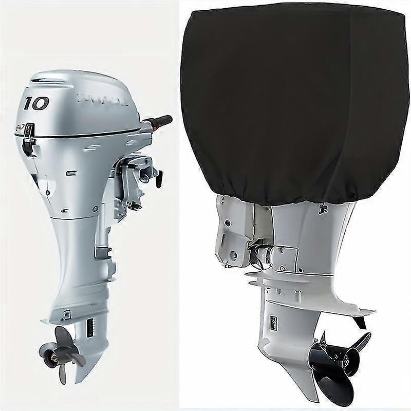 1 pachet, capac motor outboard rezistent la apă capac motor rezistent la poliester gros negru până la