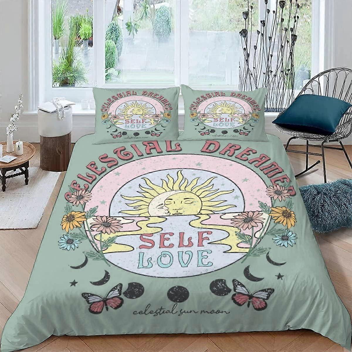 Children's Bedding Set cm Sun and Moon Bohemian Duvet Cover