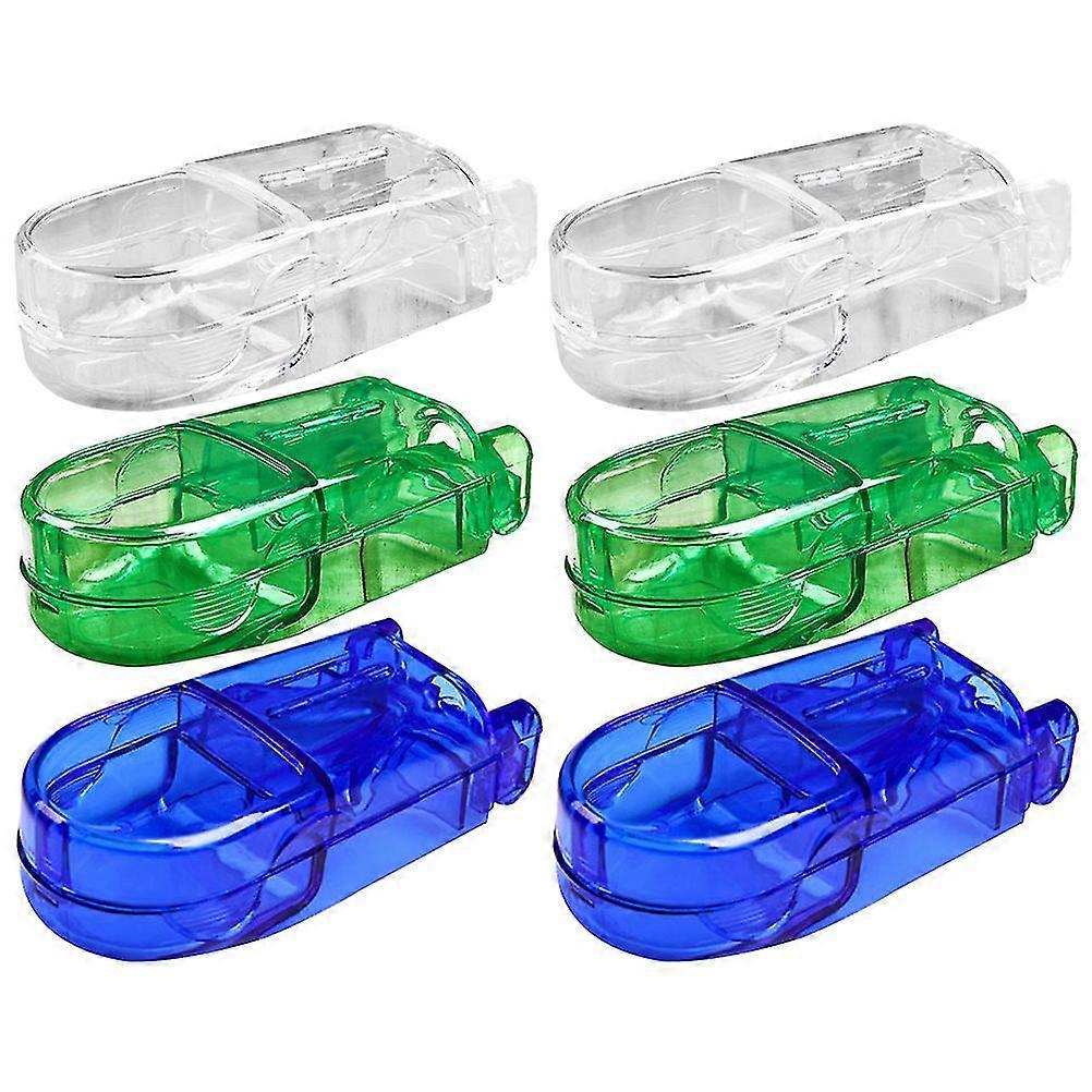 6pcs Professional Tablet Cutters Pill Splitter Small Pills Cutting Tools