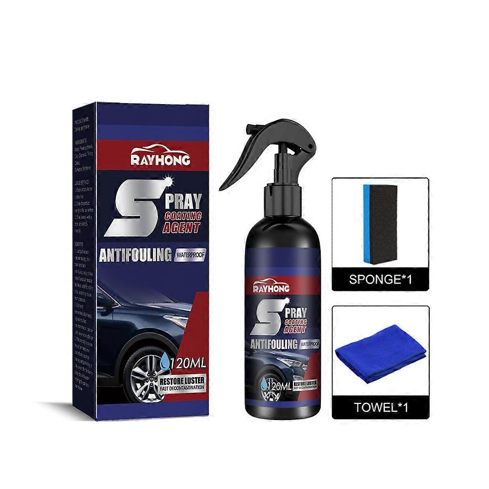 1-3pcs 120ml Multi functional Auto Coating Agent Nano Hand Spray Crystal Auto Paint Wax Glasing Spray