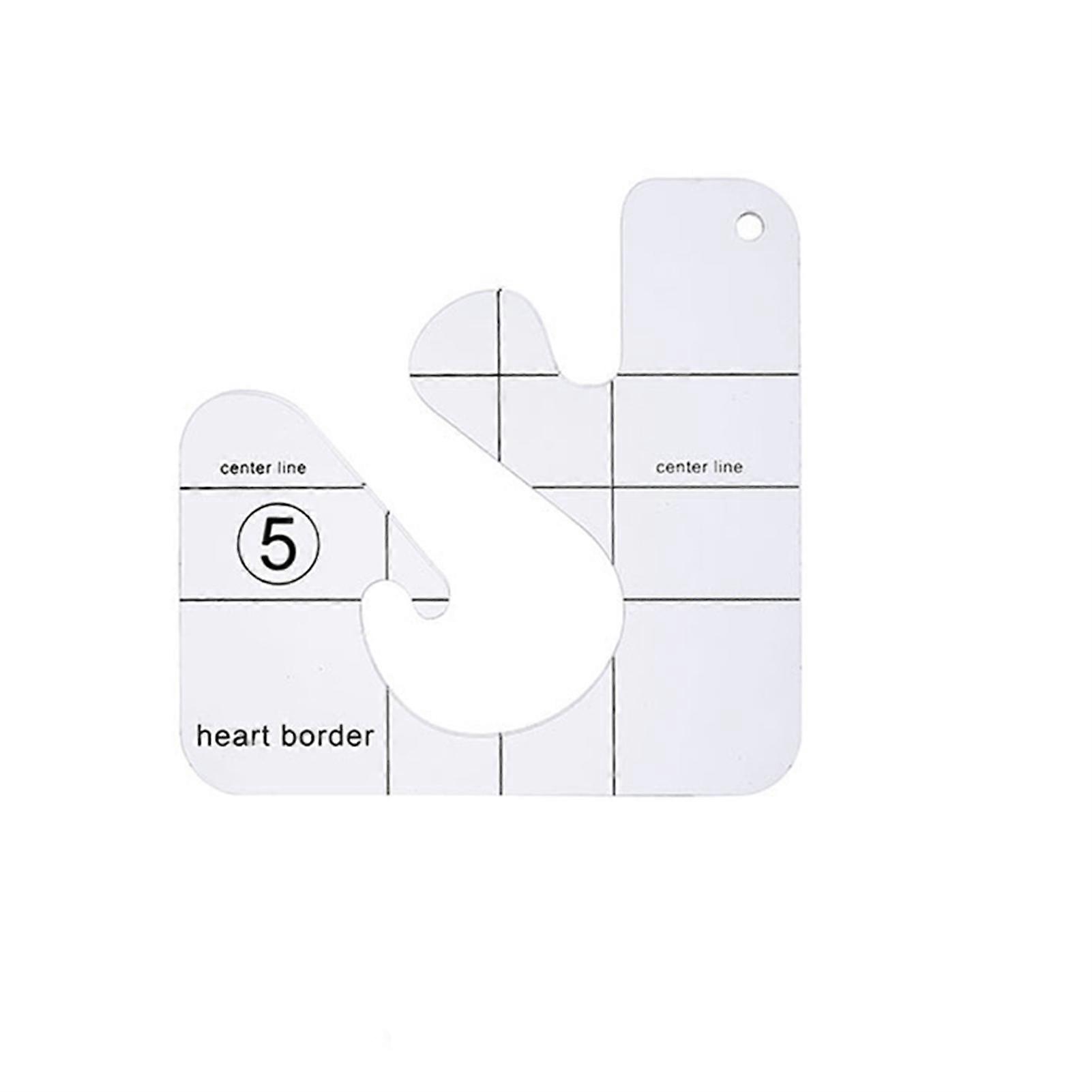 Sewing Quilting Ruler Clear Acrylic Patchwork Positioning Ruler DIY Sewing Tailor Template for