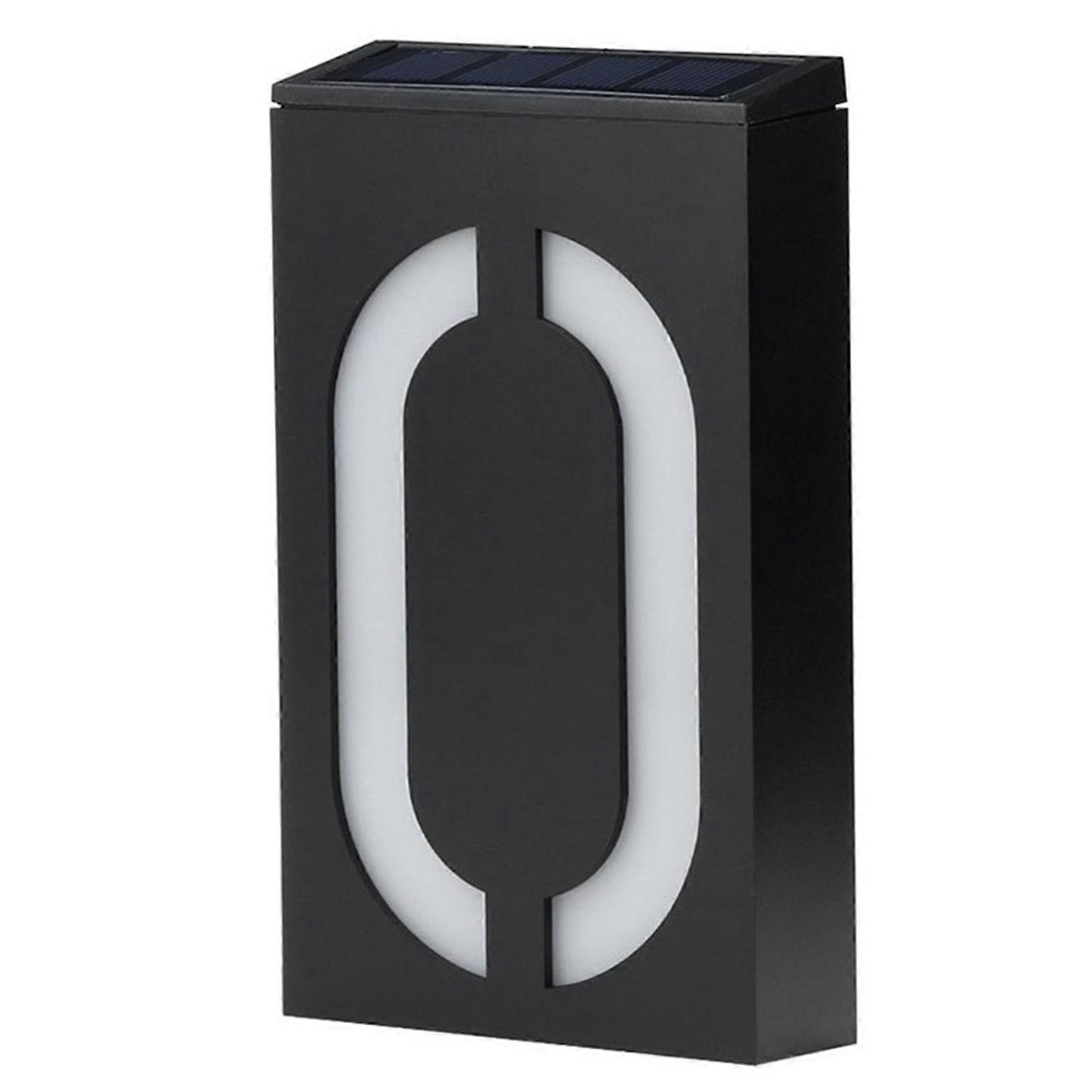 Talon numero aurinko LED-valo valaistu vedenpitävä moderni nurmikkovalaisin kodin pihakadun ulkopuolelle