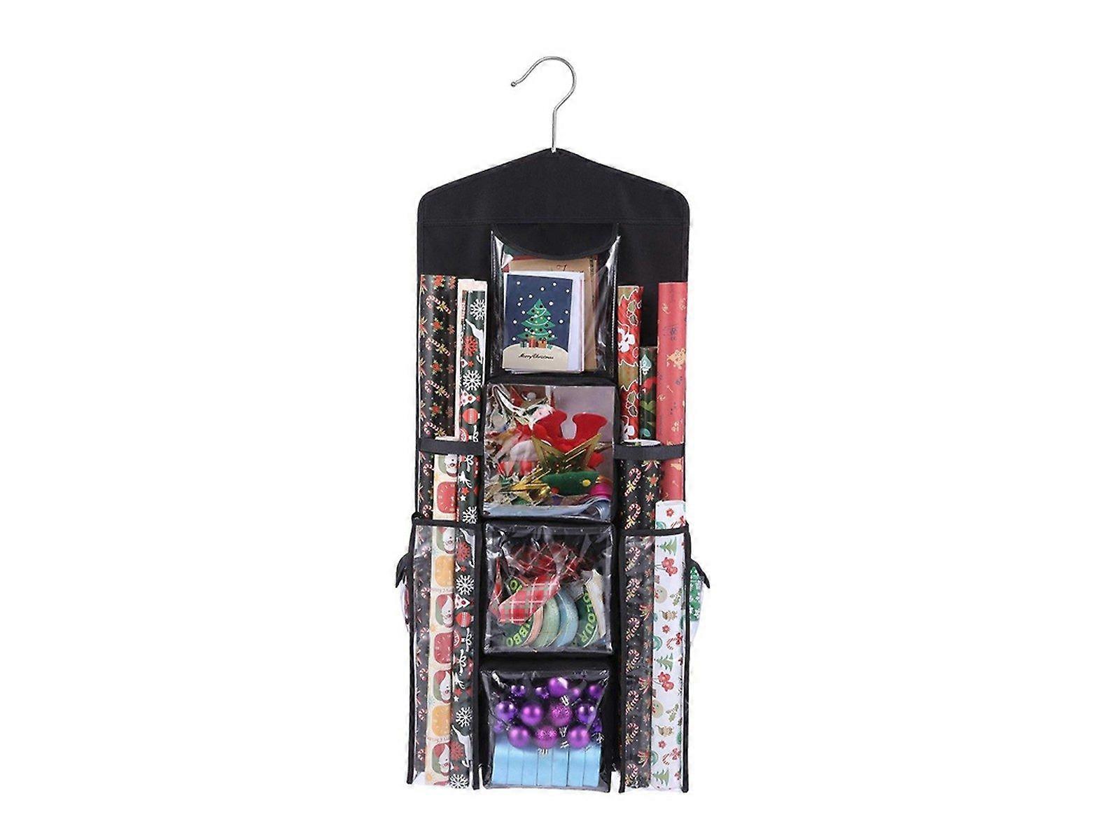 Black Double Sided Gift Wrap Organizer