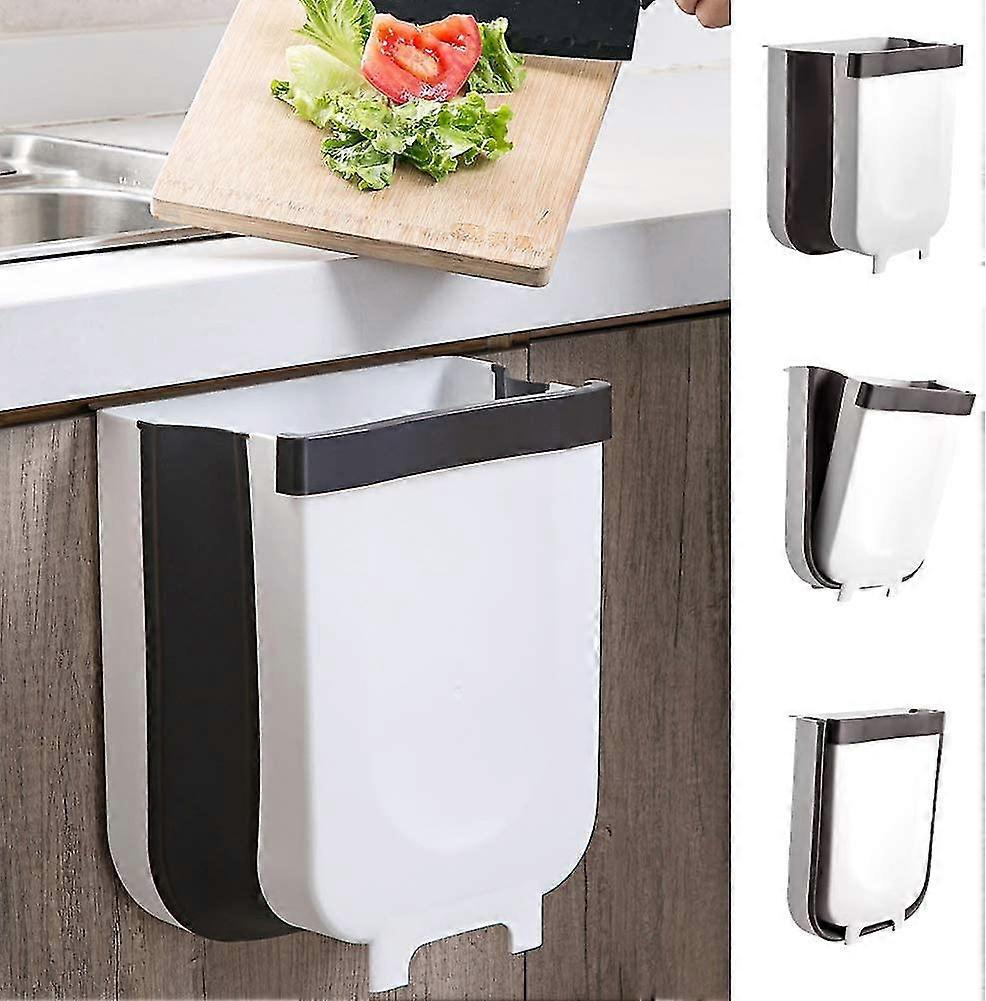 Hanging Garbage Can, Foldable Multifunctional Kitchen Garbage Can