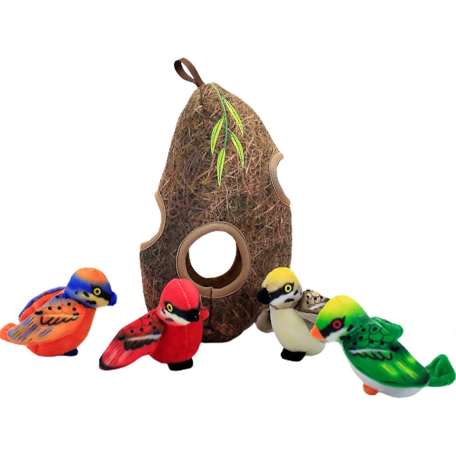 Dog Squeak Toy Chew Toys For Teeth Cleaning Soft Plush Bird-shape Toys