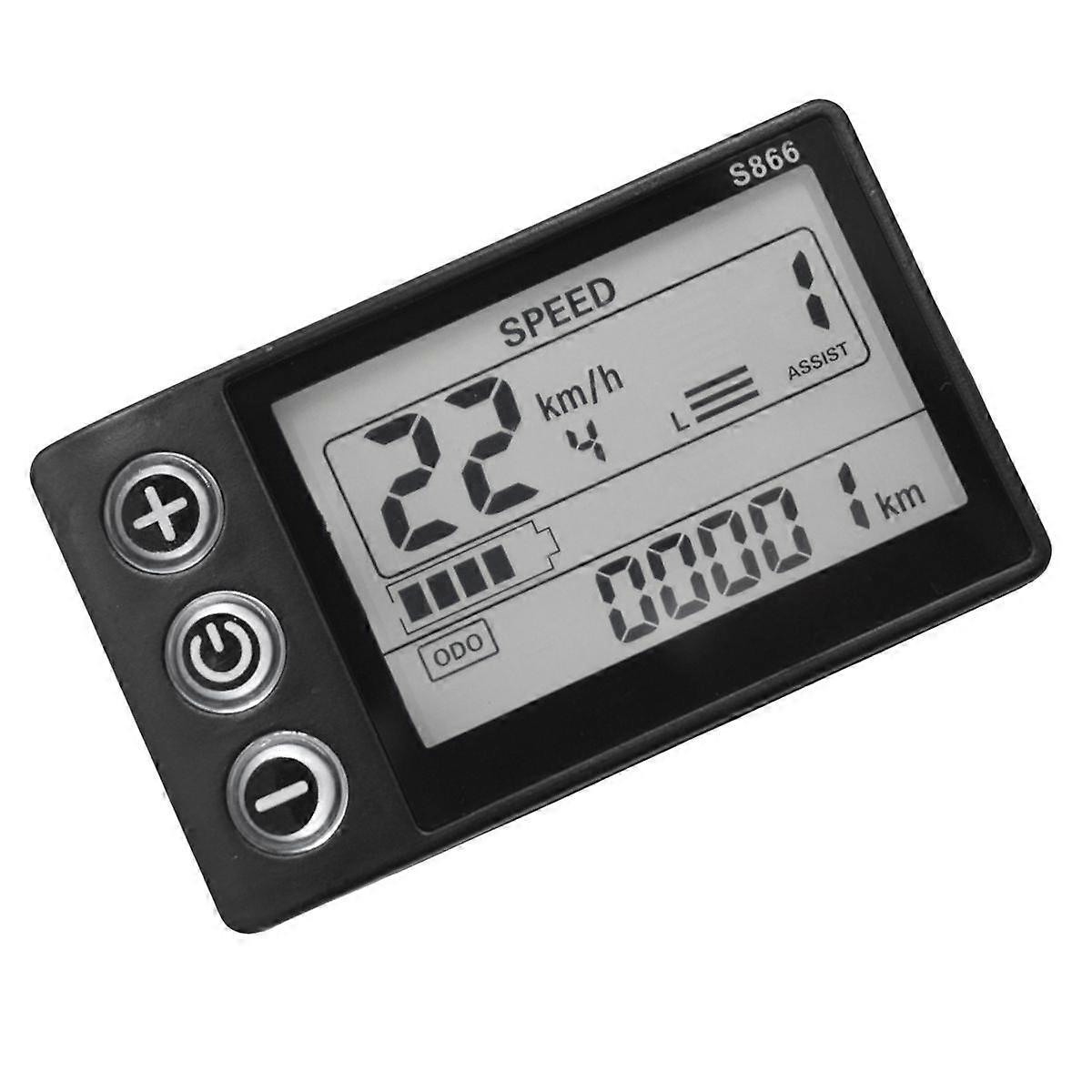 24V 36V 48V 60V S866 πίνακας ελεγκτών ταμπλό αδιάβροχη 6PIN ηλεκτρική επίδειξη ποδηλάτων LCD για Elect
