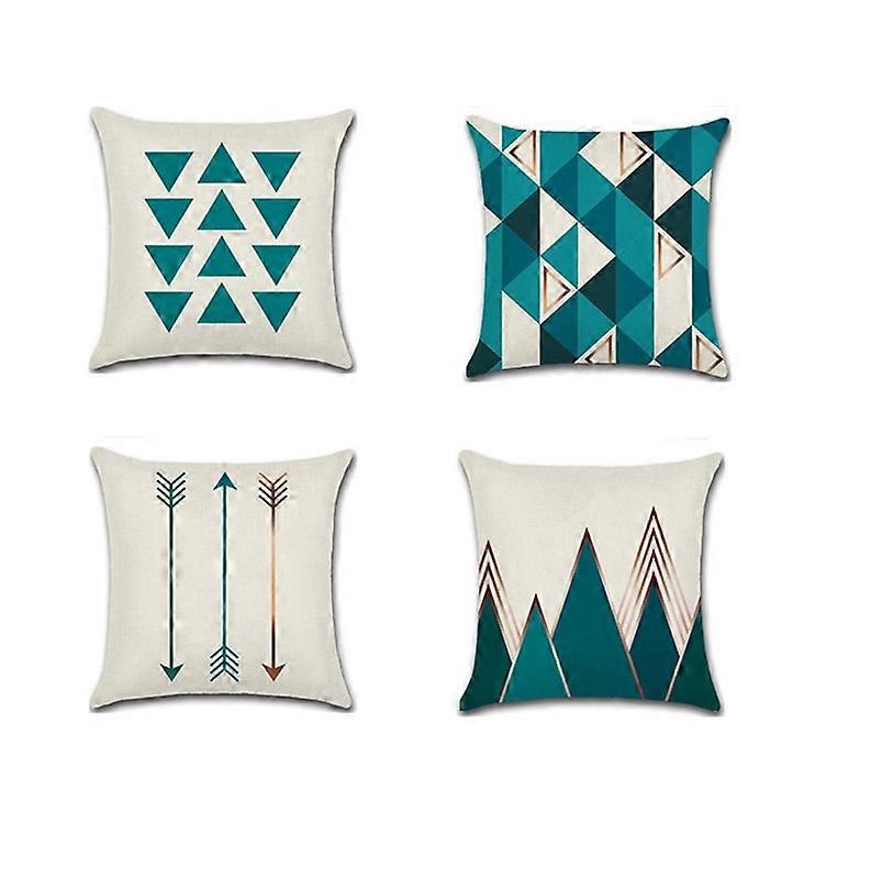 4pcs Throw Pillow Covers Modern Geometric Pillowcase Throw Cushion Cover