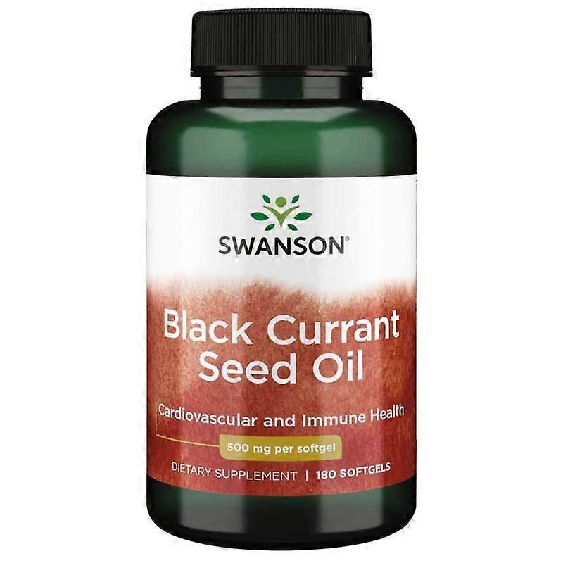 Swanson Black Currant Seed Oil 500mg Softgels 180