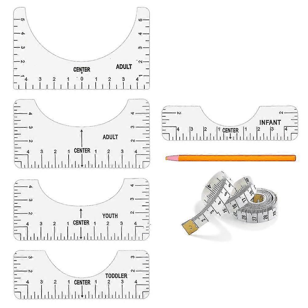 Tshirt Alignment Ruler, Tshirt Guide Alignment Tool, T-shirt Craft Ruler, Tshirt Ruler Guide To Cen