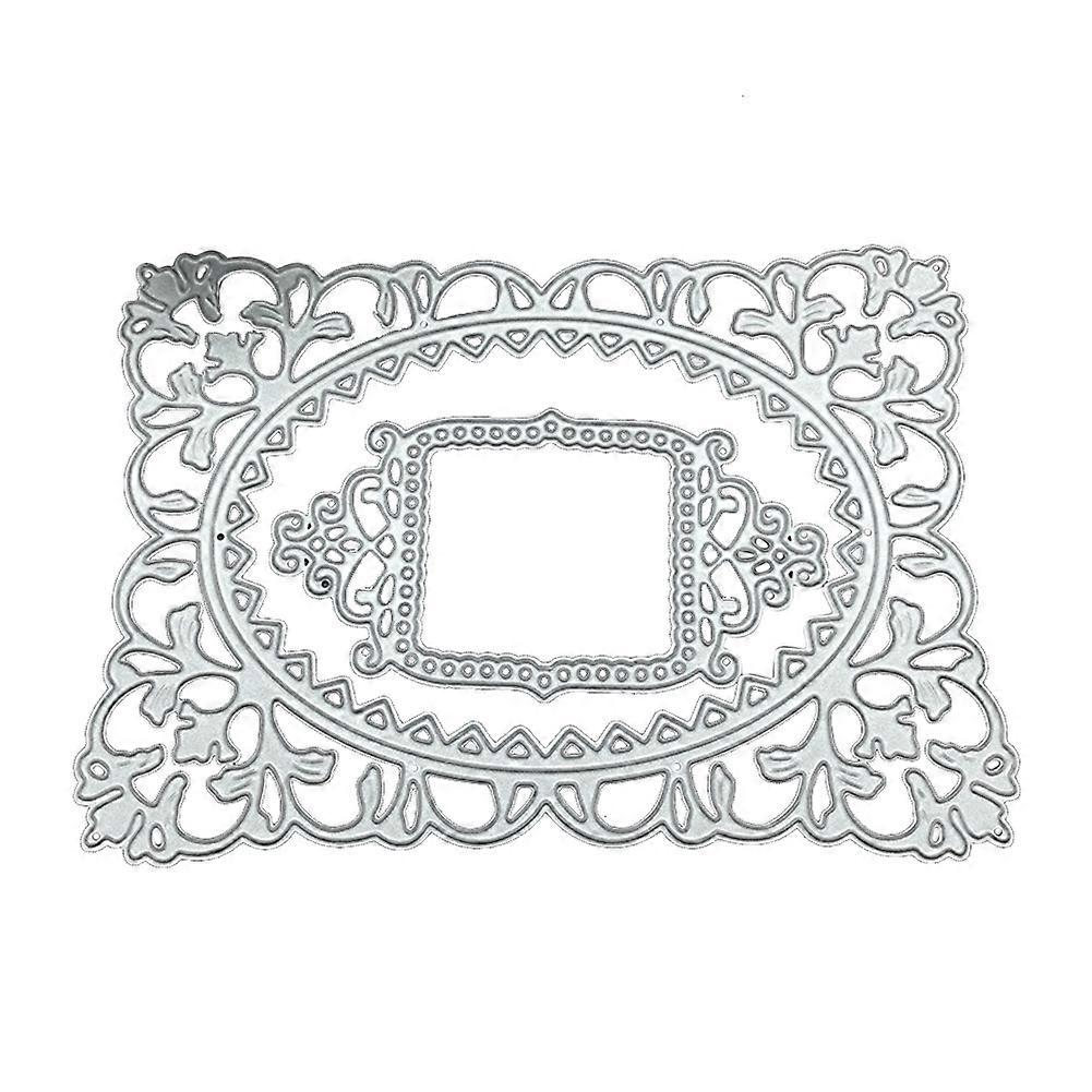 Lace Photo Frame Cutting Dies Scrapbook Emboss Mold Paper Card DIY Stencil Decor