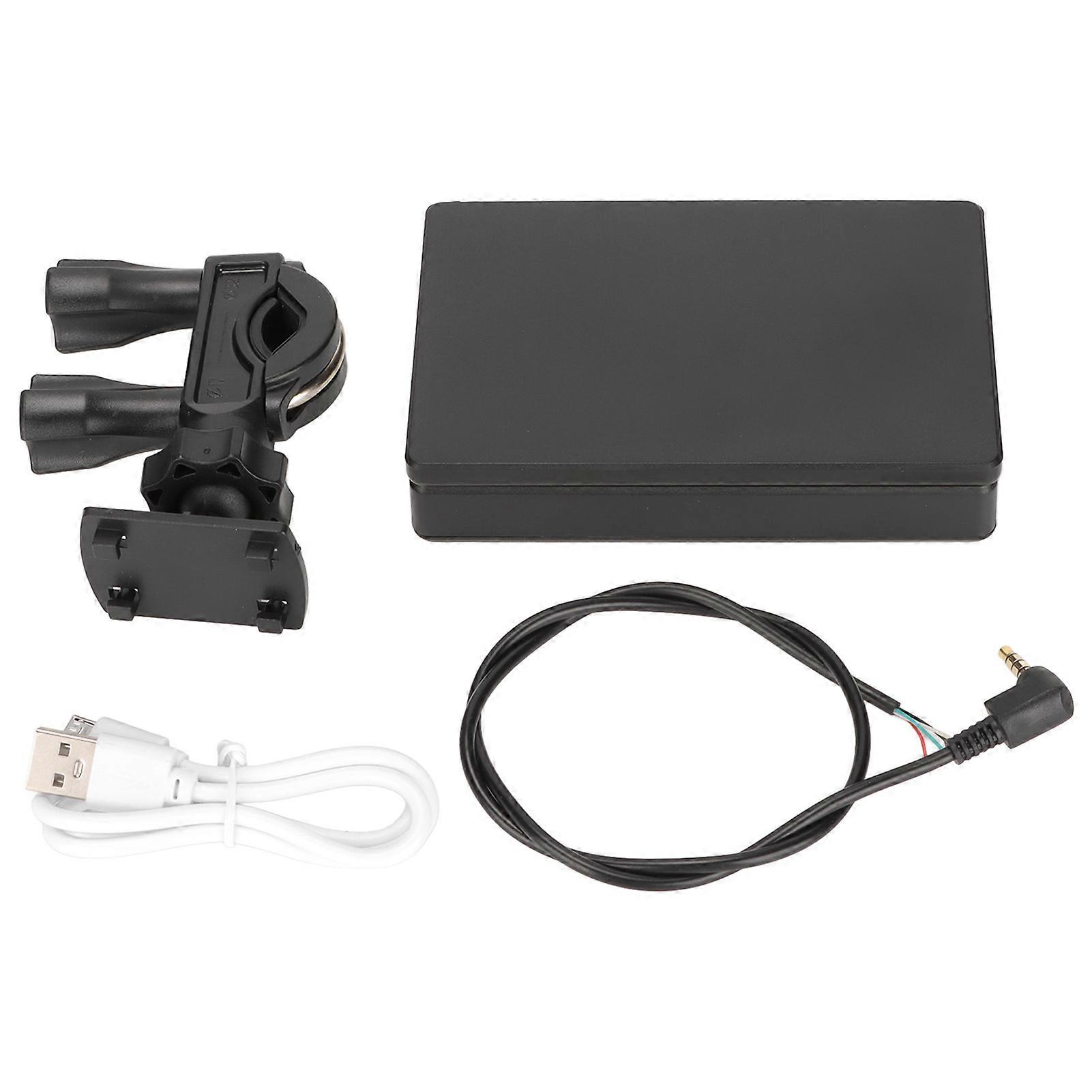 4.3in Fish Finder Screen IPS Full Screen 800x480 CVBS Input 3.5mm Interface with Sun Visor Fish Finder Screen for Fishing YEMMA