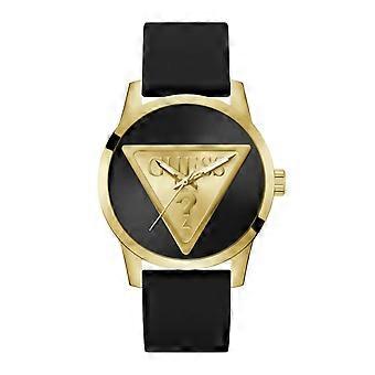 Guess klockor gents emblem Mäns analoga kvarts klocka med silikon armband GW0781G4