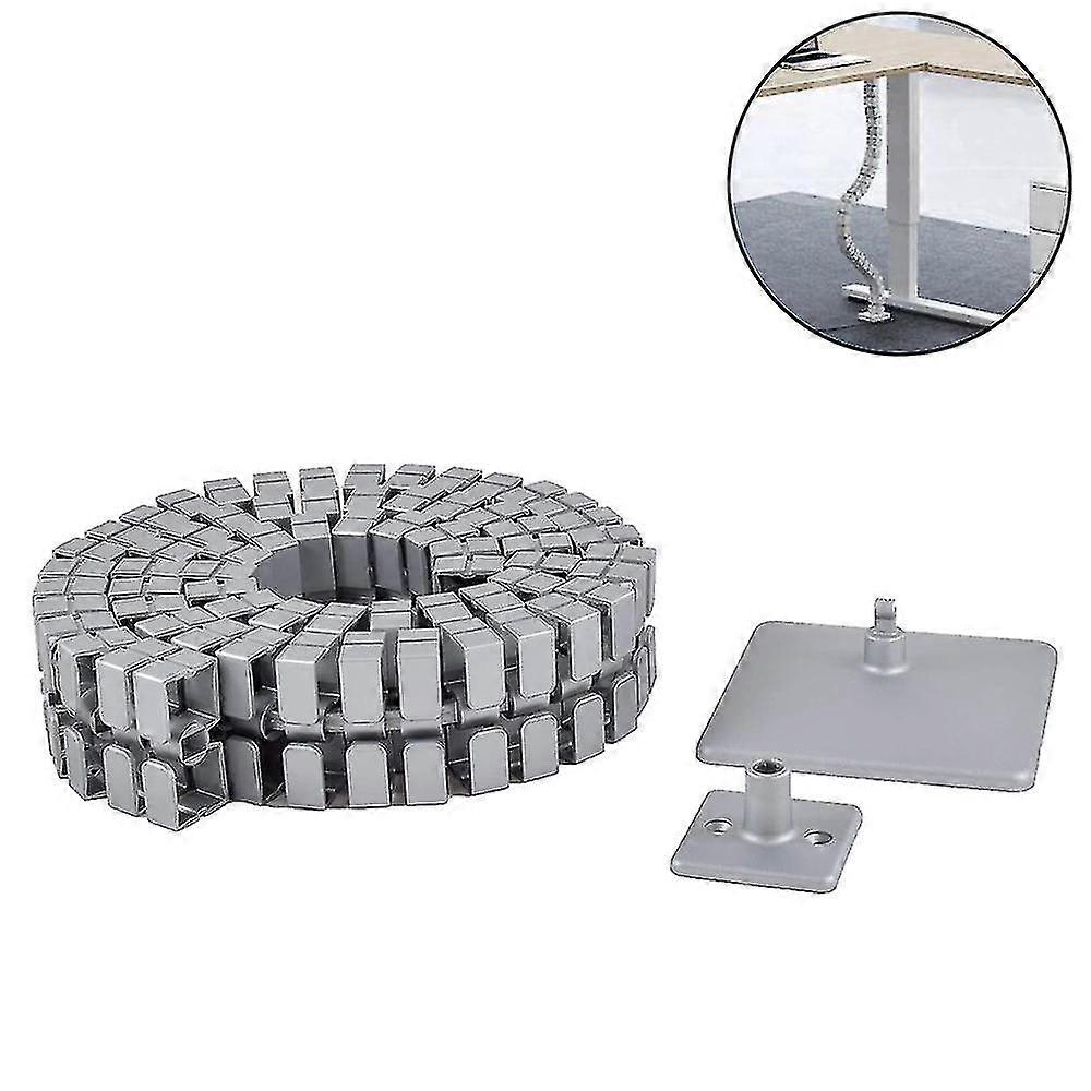 Cable Management Spine, Desk Cord Organizer Vertebrae, Keeps Power And Av Cords Safe