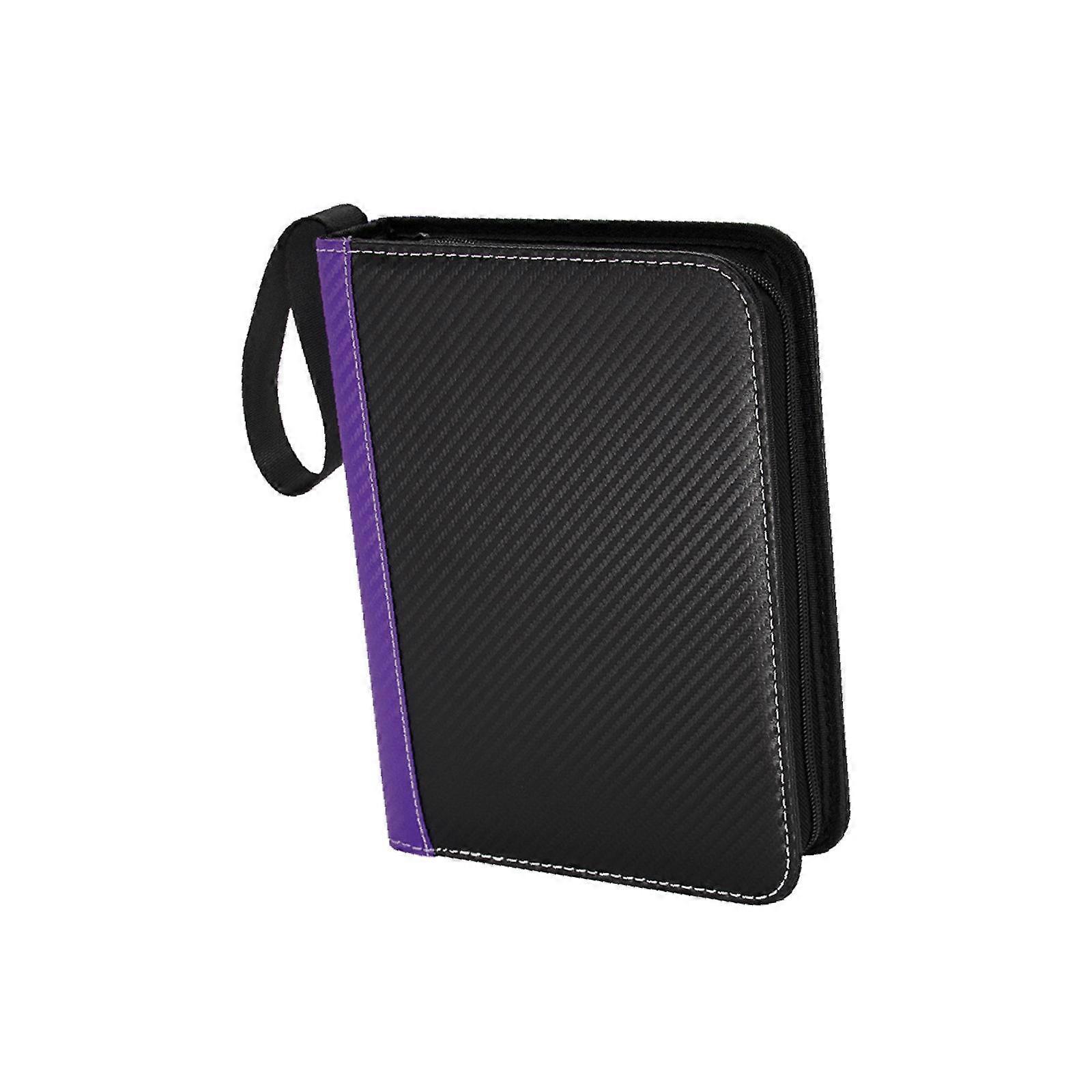 9 Pockets Trading Cards Binder Holder Organizer Carrying Album Display Holder violet