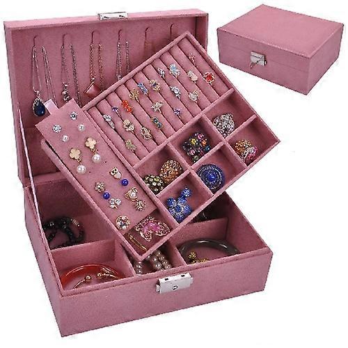 Double Layer Ohrringe Schmuck Aufbewahrungsbox