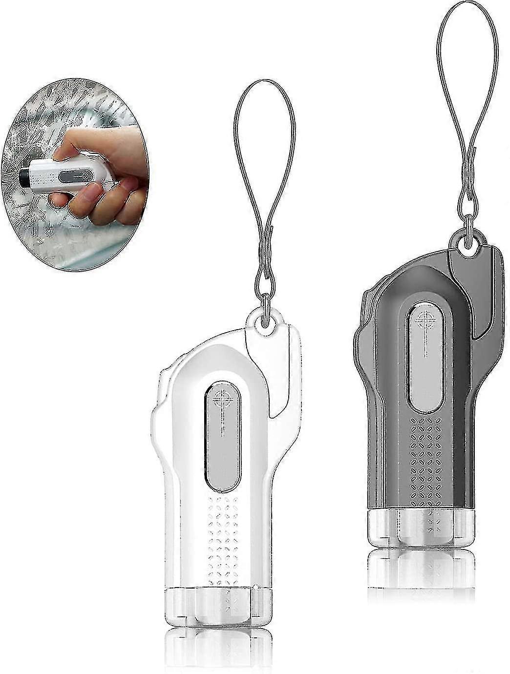 2pcs Rescue Tool Key Ring, Window Breaker, Seat Belt Cuttercar Emergency Hammer, Safety Tungsten Steel Head Tempered Glass