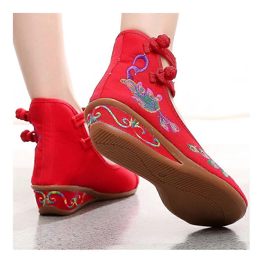 Peacock Old Beijing Cloth Shoes