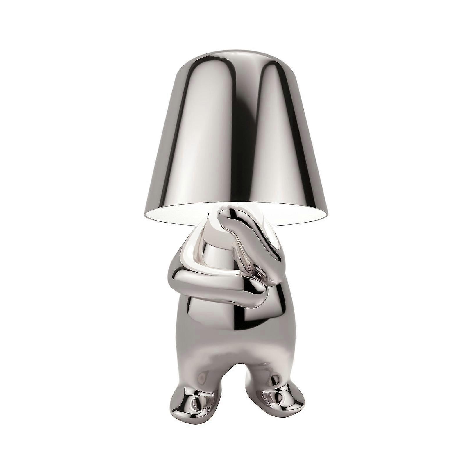 Thinker Lamp Table Light Creative Statuette Headbed Living Room Table Decorative Touch Control Dimmable Lamp