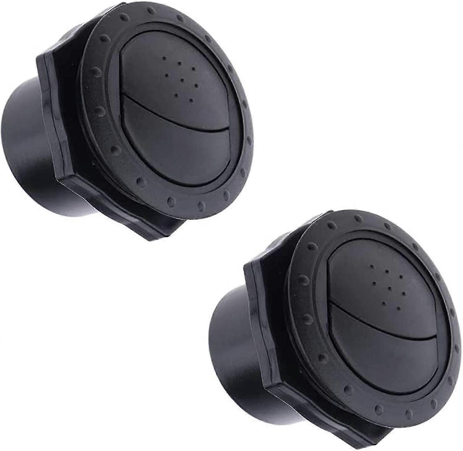 Bil Luftkonditionering Vents Dashboard Luftkonditionering Deflector Svart - 2 stycken