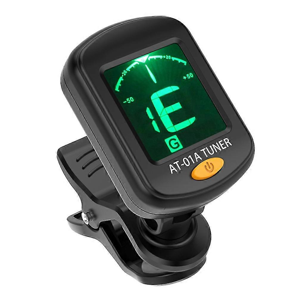 Clip-on Elektronický digitálny gitarový tuner pre Chromatic Violin Ukulele Picker Lcd displej