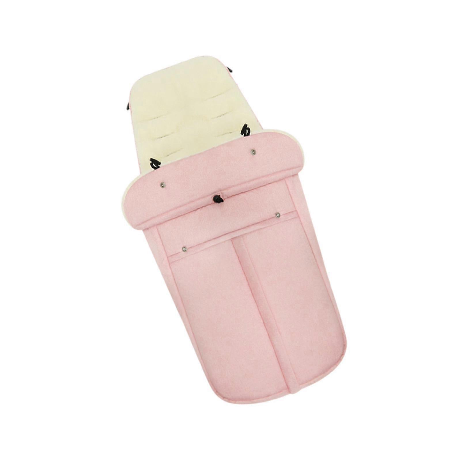 Universal åkpåse för barnvagn Vintersovsäck för vinter barnvagn rosa